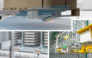 Collage of vision applications in material handling
