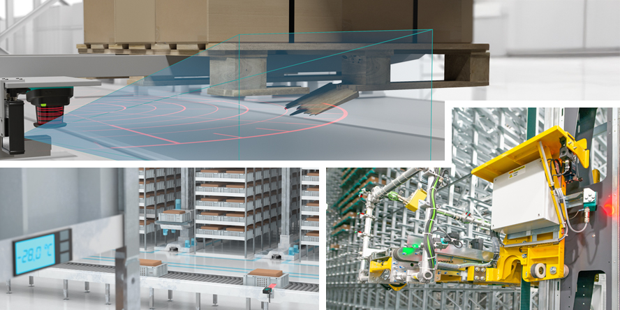 Collage of vision applications in material handling