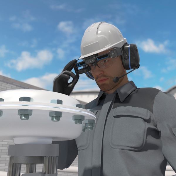 VisorEx 01 Smart Glasses for maintenance and service of valves and remote support