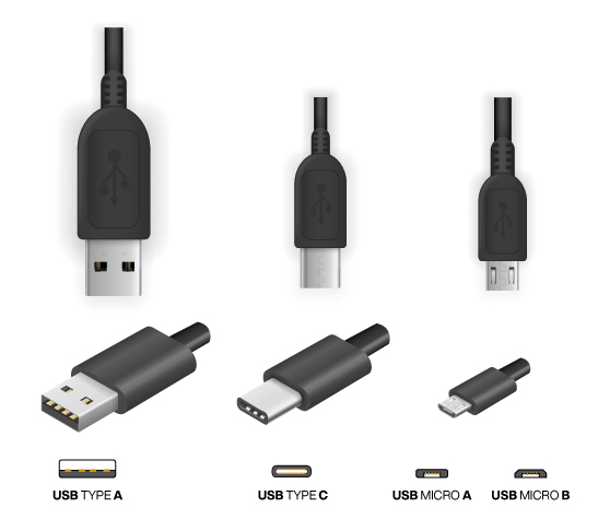 different USB types