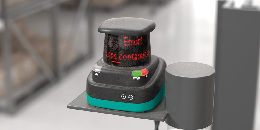 LiDAR sensor R2000 with integrated lens contamination monitoring